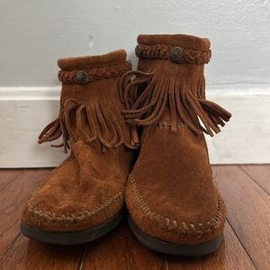 Minnetonka Ankle Moccasin Booties